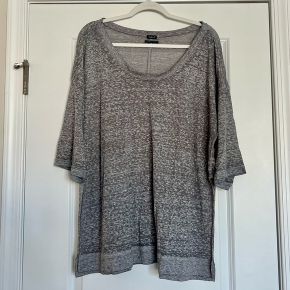 EUC Out From Under Sheer Burnout Tunic Top Size L